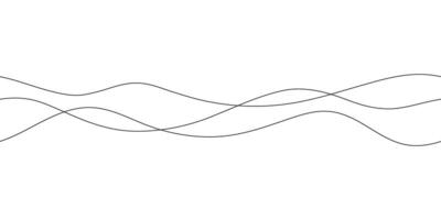 Continuous line in form curve wave, seamless abstract pattern. Wavy striped graphic background. Calm, still water of sea, river, ocean, swimming pool. Line art template. outline illustration vector