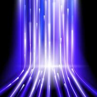 Glowing blue and white vertical light beams flowing across a dark background, creating a futuristic and high-tech effect. Perfect for digital, sci-fi, and abstract backgrounds. illustration vector