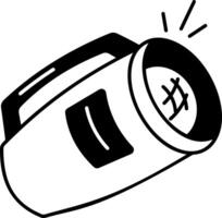A hand drawn icon of a speaker vector