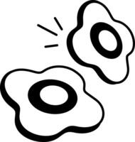 Knee support pads icon in hand drawn style vector