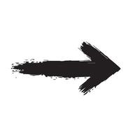 Sharp and Angular Grunge Arrow vector