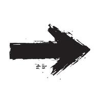 Old Painted Arrow with Peeling Effect vector