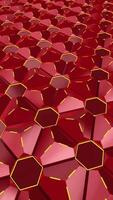 HI TECH VERTICAL ADVANCE RED TRIANGLE PYRAMIDS MODERN ABSTRACT BACKGROUND LOOP ANIMATION video