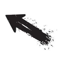 Jagged Edge Arrow with Grunge Style vector