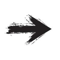 Sketched Arrow Sign with Messy Texture vector