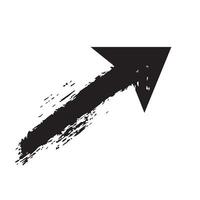 Dynamic Arrow with Rough Texture vector