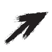 Abstract Rough Arrow Marking vector