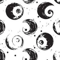 Classic Yin Yang and Lotus Design vector