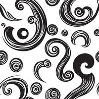 Zen Stones and Waves Seamless Print vector