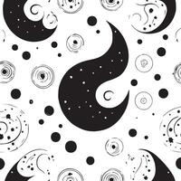 Timeless Yin Yang Symbol Pattern vector
