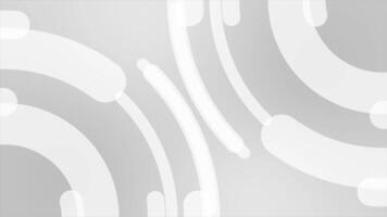 white color rotating circular shapes modern design loop able geometrical background for business purpose video