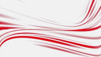 Red color multiple lines flowing gradient design geometrical background video