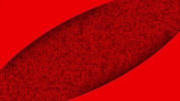 Red color wiggling paper cut out with glowing square shapes modern design loop able presentation background video