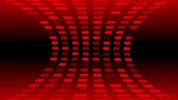 Red color appearing and disappearing square shapes 3d technological design loop able geometrical background video