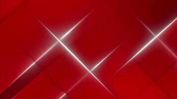 Red color glowing and moving luxury lines gradient design loop able geometrical background video