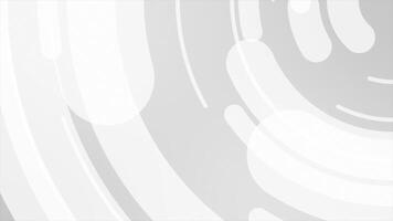 white rotating circular shapes modern design loop able geometrical background for business purpose video