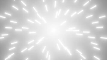 white color glowing sticks randomly rotating modern design loop able light background video