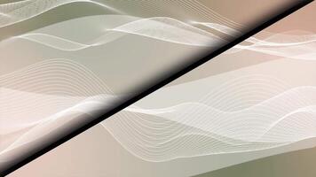 olive green and brown color dual tone wavy lines split design loop able geometrical background video