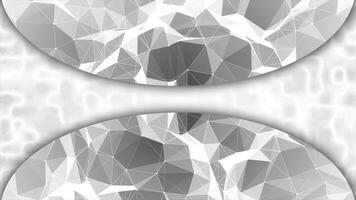 white color moving mosaic tile pattern with 3d space modern design loop able geometrical background video