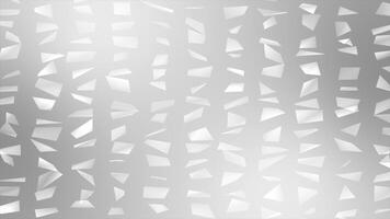 white color wiggling shiny glass particles abstract design geometrical background video