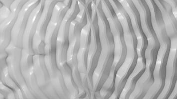 white color wiggling shiny and glossy parallel stripes gradient design geometrical background video
