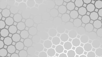 white color multiple octagonal shapes gradient design loop able geometrical background video