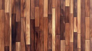A beautiful hardwood wall creates a warm and stylish atmosphere with its rich textures and varying wood tones, adding rustic charm. photo