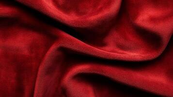 Crimson waves of plush fabric create a luxurious and tactile visual experience, full of depth and velvety richness. photo