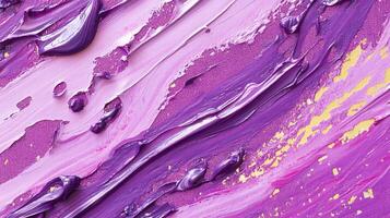 Textured purple paint strokes create a vibrant and abstract design. The color gradients and surface details add depth to the artwork. photo
