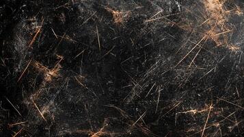 Striking background with dark, heavily scratched texture, featuring stark contrasts and a sense of aged and distressed character. photo
