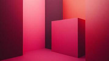 This striking image features dynamic panels in mixed shades of bold red, creating a powerful and energetic composition that draws the viewer's attention immediately. photo