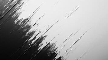 This abstract image showcases a bold blend of black and white textures, bringing together a striking visual dynamic that embodies modern artistry and expression. photo