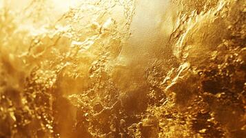 Abstract shot showcasing a rich, textured surface with golden tones. Perfect for backgrounds or design elements needing a luxurious feel. photo