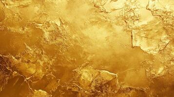 A captivating image of textured gold, revealing an intricate pattern of light and shadow across its surface. Timeless elegance. photo
