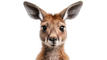 A kangaroo is looking at the camera photo