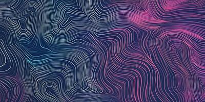 Abstract line art with flowing, wavy lines in shades of blue, pink, and white, creating a dynamic and colorful design aesthetic. photo
