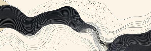 Abstract flowing lines create a dynamic composition with a soothing color palette, perfect for adding a touch of modern elegance to any space. photo