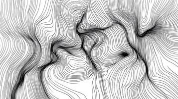 Abstract linear art of curved lines flowing in parallel creating an intricate pattern. Modern, stylish, and visually captivating design. photo