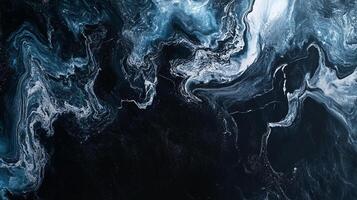 Captivating abstract art with swirling patterns in shades of blue and white, creating a mesmerizing and fluid visual experience. photo