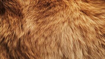 A close up of soft fur creating a warm and textured visual. The light reflects to show the soft details of the fuzzy hairs. photo