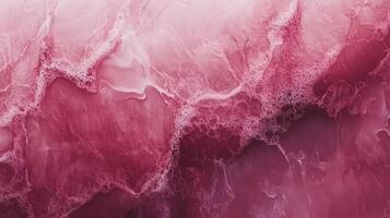 Abstract pink, maroon, and white background with patterns. The texture is smooth and glossy, with fluid-like effects and light reflection. photo