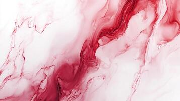 Abstract art with flowing red and white, creating soft textures and shapes. The image evokes fluid movement and gentle color contrast. photo