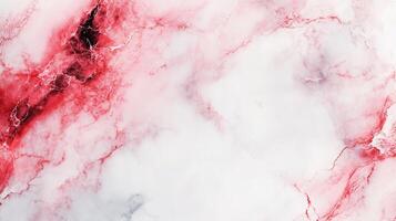 Abstract red and white marbled effect for modern designs, adding depth and vibrant color. Excellent for artistic backgrounds and luxurious textures. photo