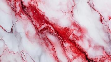 Abstract swirls of red and white create a captivating, textured background reminiscent of marble or flowing lava. Dynamic and visually striking. photo
