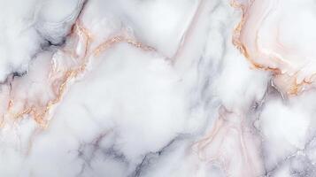 Elegant marble texture with flowing white, grey and gold veins. Smooth surface suitable for abstract background, design, or wallpaper. photo