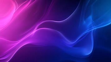 Abstract swirling waves of color blend seamlessly, creating a visually captivating gradient from vibrant pink to deep, mysterious blue tones. photo
