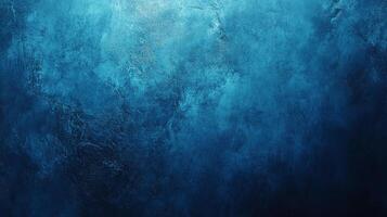 Abstract textured background with a gradient of blue tones, resembling the depths of the ocean or a night sky. Dark and dreamy, with subtle contrasts. photo