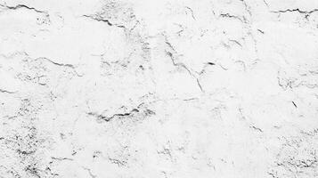 White textured surface with cracks and imperfections, creating an abstract pattern. Ideal for backgrounds or design elements. photo