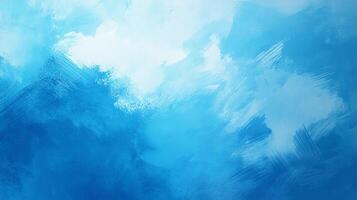 Abstract brushstrokes in shades of blue create a dynamic and evocative artwork, reminiscent of water, sky, or depth, inviting contemplation photo