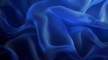 Abstract waves of deep and light blues create an ethereal and dynamic feel, perfect for background or creative design purposes. photo